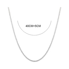 Sparkling Silver Necklace Collar - Fine Jewelry for Women